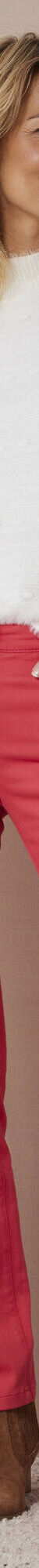 Pantalon sculptant, 5 poches (rouge) Pantalon sculptant, 5 poches (rouge)